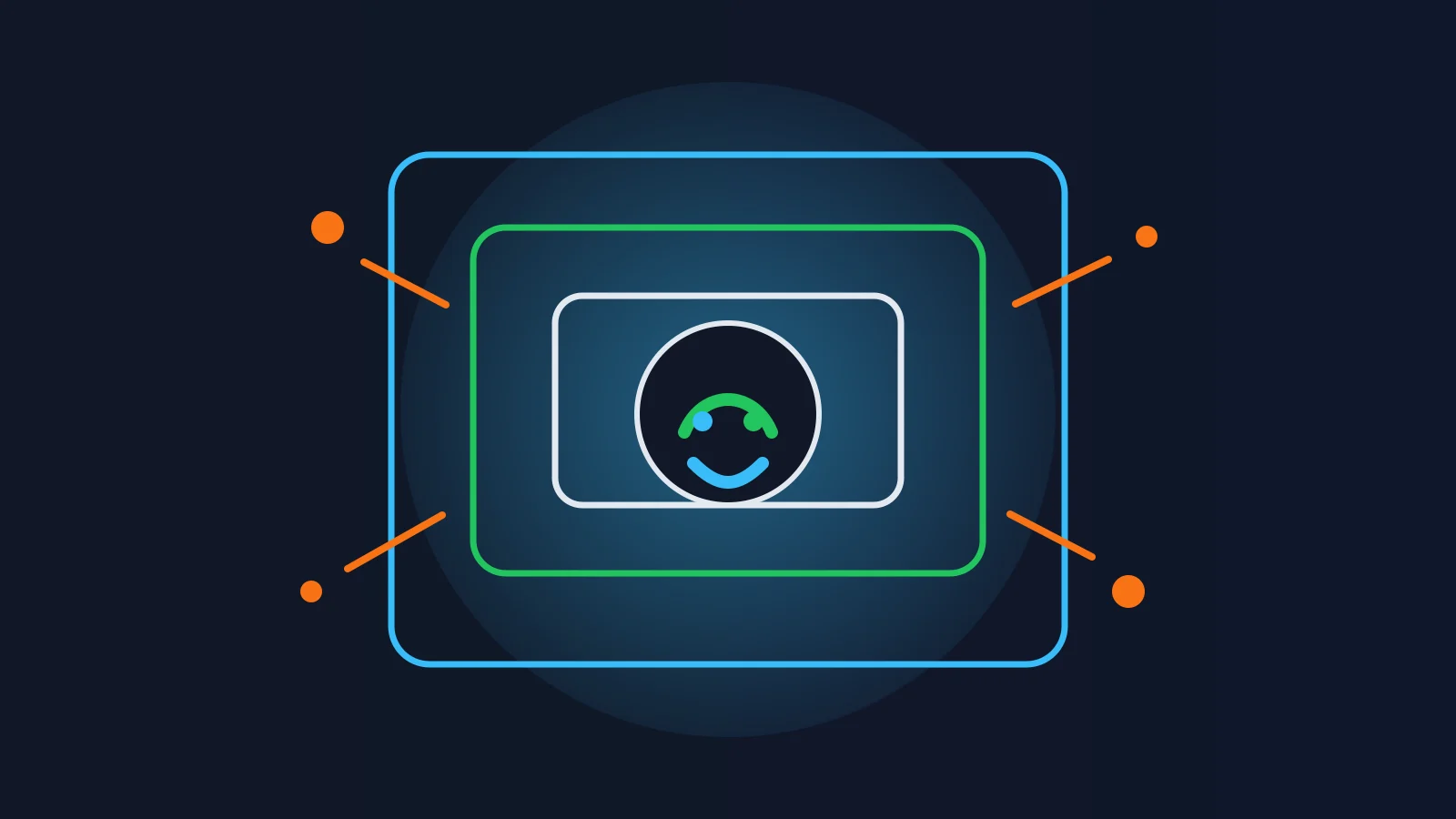 Abstract diagram shows isolation layers around an agent without visible text.
